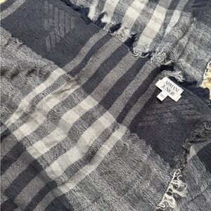 Armani Junior Charcoal and Light Gray Scarf